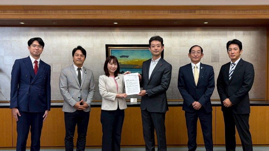 会派「千葉新政策議員団」として熊谷知事及び執行部に対し、令和8年予算要望をおこなう水野ゆうき