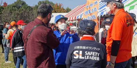 我孫子市総合防災訓練に参加する水野ゆうき
