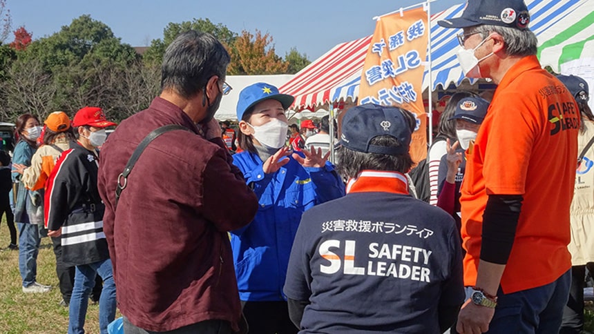 我孫子市総合防災訓練に参加する水野ゆうき