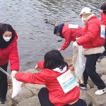『水野ゆうきと環境を守る会』として手賀沼公園周辺の清掃活動をおこなう水野ゆうき