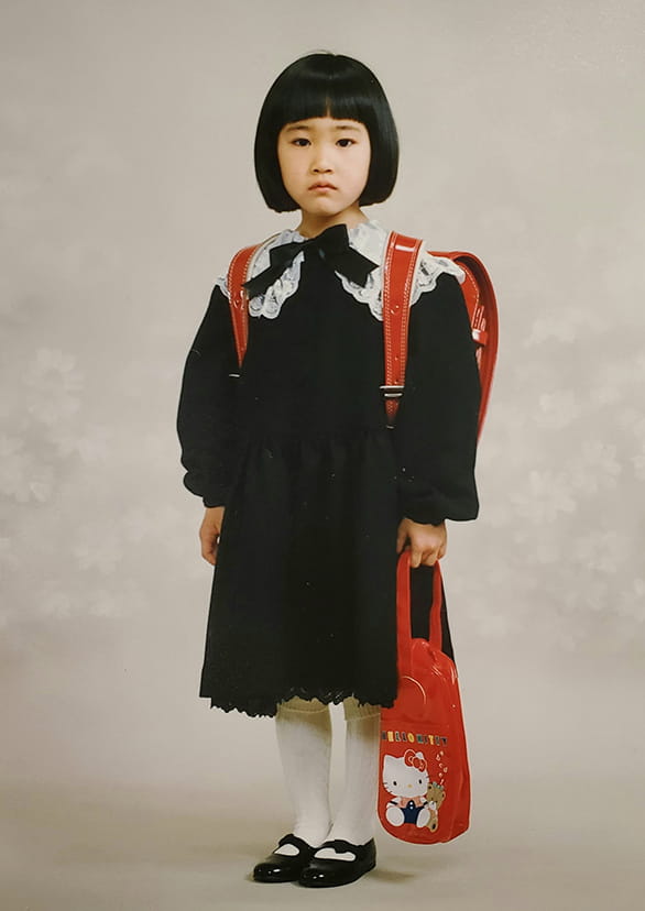 水野友貴の小学校入学写真